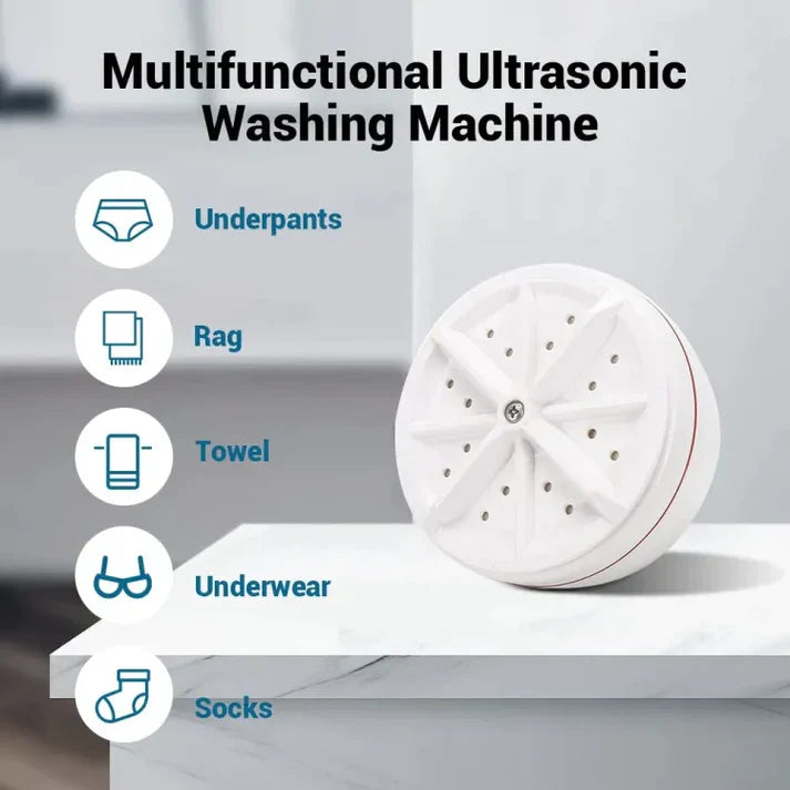 Portable New Ultrasonic Mini Washing Machine (USB Operated) - My Store