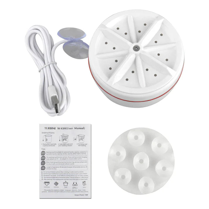 Portable New Ultrasonic Mini Washing Machine (USB Operated) - My Store