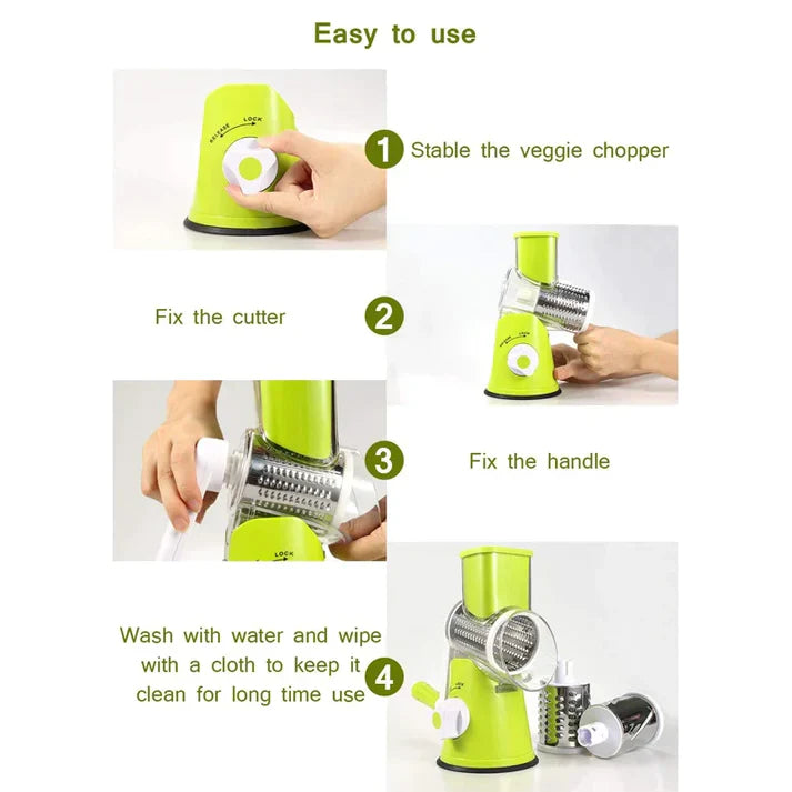 3 in 1 Multifunctional Vegetable Cutter & Slicer - My Store