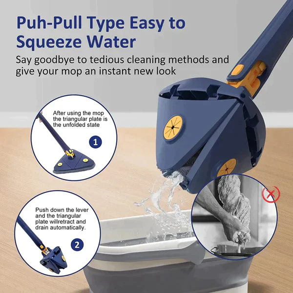 360° Rotatable Adjustable Cleaning Mop - My Store